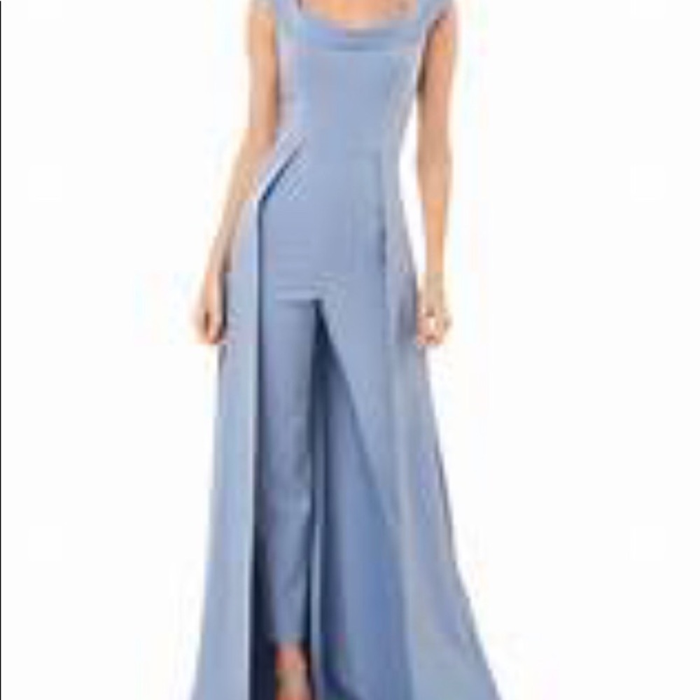 Kay Unger Anais Jumpsuit, sz 8,denim color